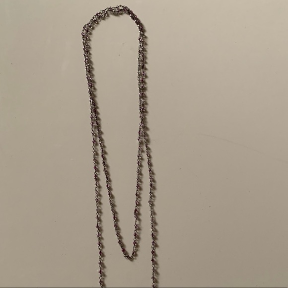 Chan Luu Mystic Matt black Bead Long Necklace